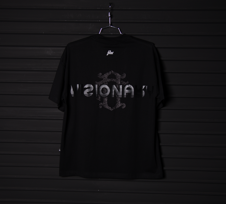 Logo Oversize tee | Black,  Glitter  | Zorath Visionary Collection