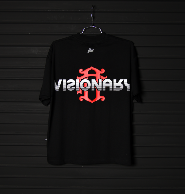 Logo Oversize tee | Black ,Red  | Zorath Visionary Collection