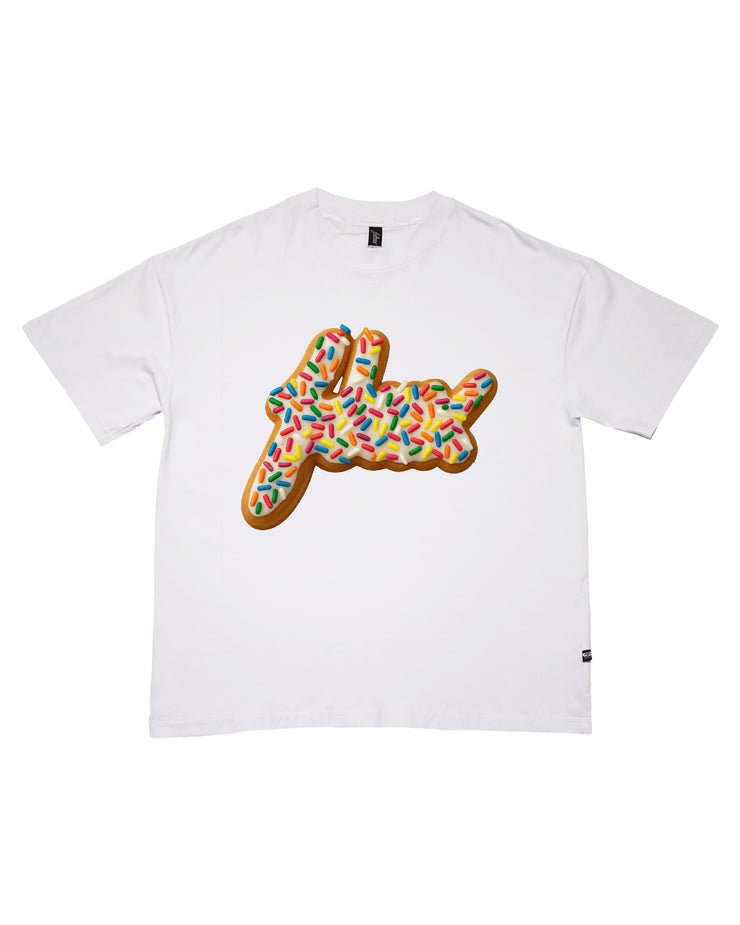 Sprinkle Dreams Oversize tee | White , Yellow |  FSHNS