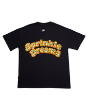 Sprinkle Dreams Oversize tee | Black , Yellow |  FSHNS