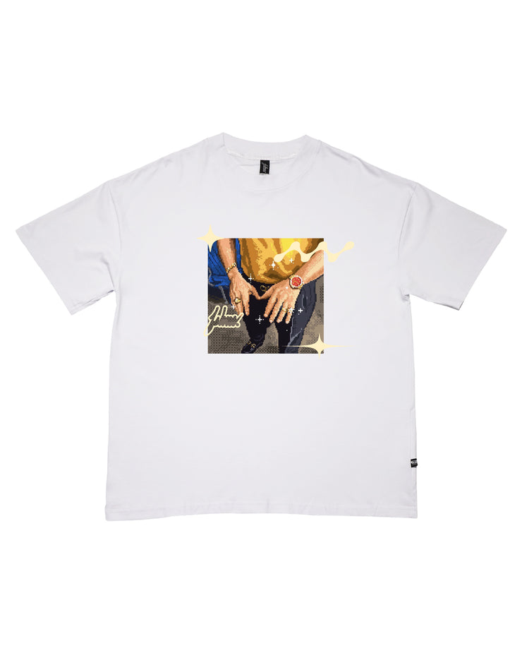 Pimp my Bro Oversize tee |  White , Yellow |  FSHNS