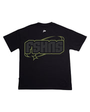 Star Oversize tee |Black,  Bl. Gl. Olive |   FSHNS