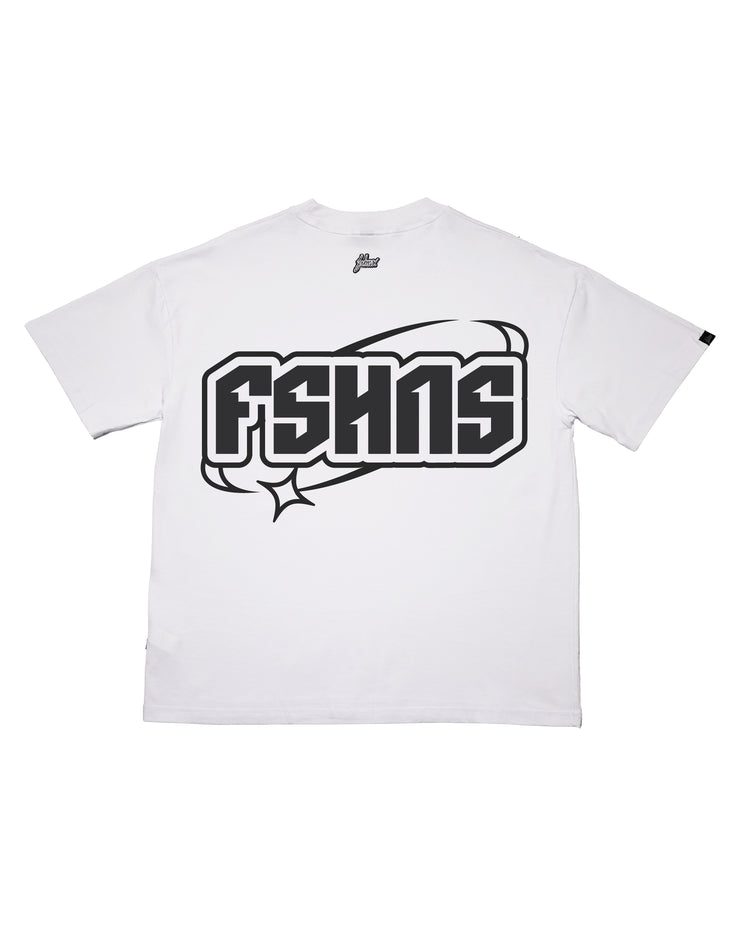 Star Oversize tee | White, Bl.Gl. Bl.  |  FSHNS