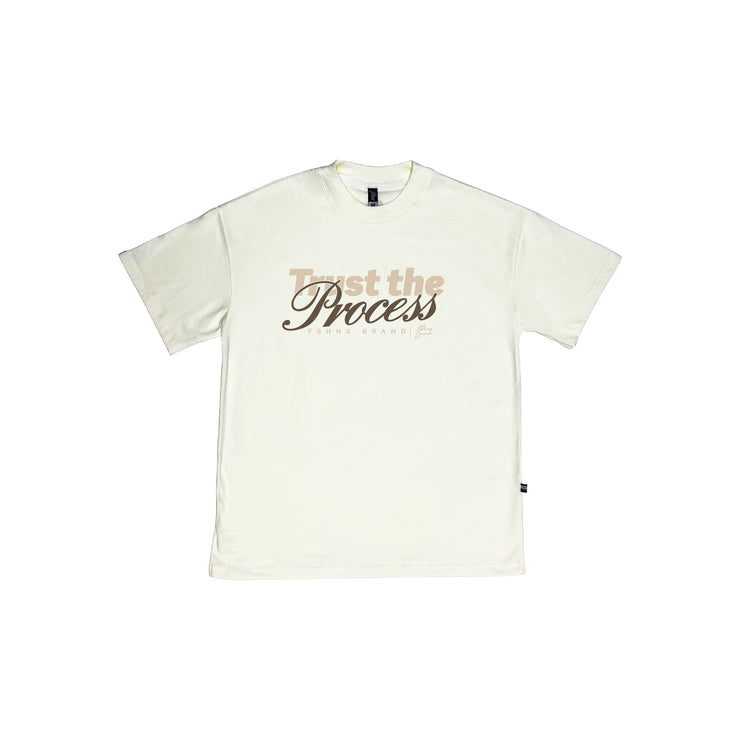 Trust the process Oversize tee |Vanilla ,BEIGE , DARK CHOCOLATE    | FSHNS