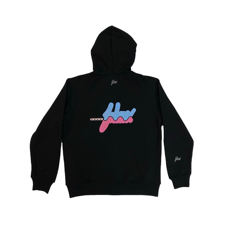 TWO FLAVORS  HODDIE | BLACK| | LIGTH BLUE AND PINK | TWO FLAVORS COLLECTION