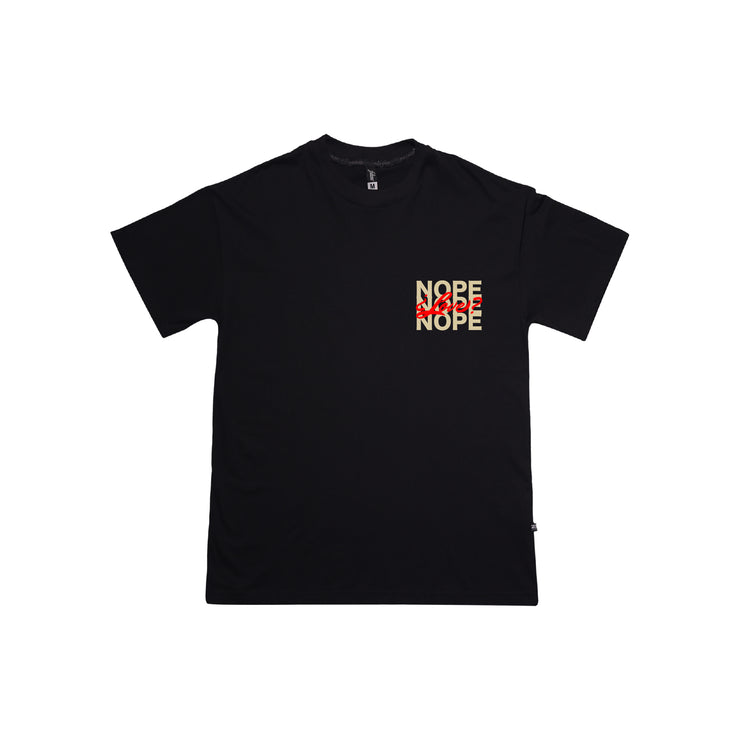 NOPE Oversize Tee | BLACK, Beige, Red |  Valentine Hearths | FSHNS