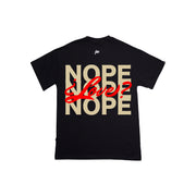 NOPE Oversize Tee | BLACK, Beige, Red |  Valentine Hearths | FSHNS