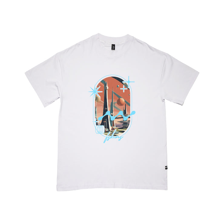 Venus Big Logo   Oversize tee  | White | Retro dimension