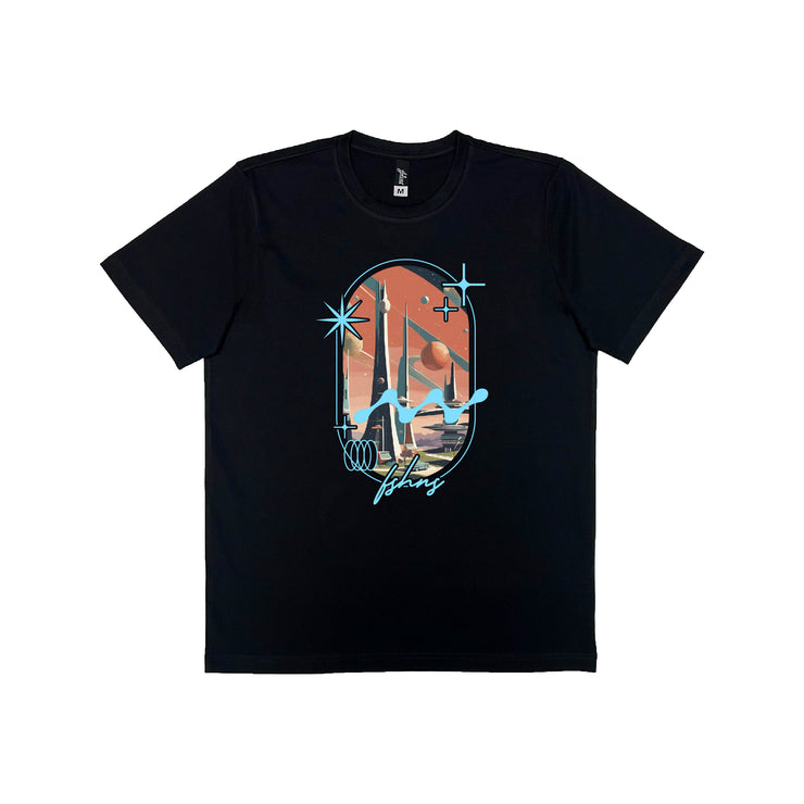 Venus Big Logo  Premium tee |  Black  | Retro dimension