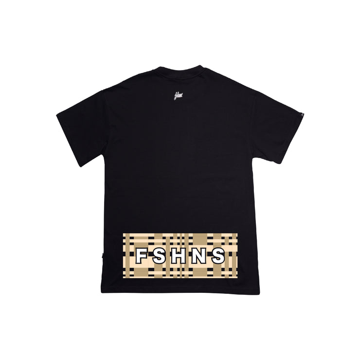 Woven Box Oversize tee | Black ,Beige, Black   | FSHNS