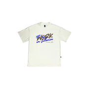 Work in silence Oversize tee | Vanilla, Dark Chocolate, Royal Blue| FSHNS