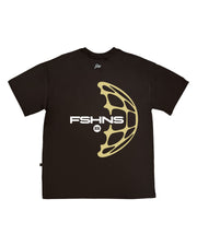 FSHNS Oversize tee | Brown , Vegas Gold  |  World Half World Collection
