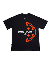FSHNS Oversize tee | Black,  Orange |  World Half World Collection