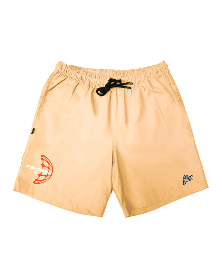 FSHNS HYDRID SHORT | Beige,  Orange   | WORLD HALF WORLD