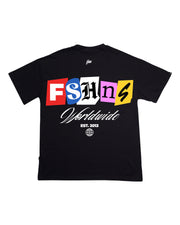 FSHNS Oversize tee | Black , 5cls  |Worldwide Letters Collection