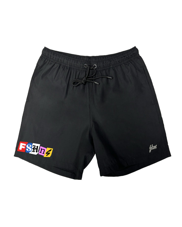FSHNS HYDRID SHORT | BLACK | WORLDWIDE LETTERS COLLECTION
