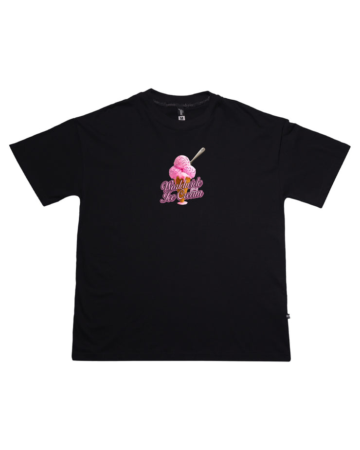 World Ice Cream Oversize tee | Black, Pink  |  FSHNS