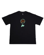 Ice cream Sandwish Oversize tee | Black, Teal   |  FSHNS
