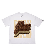 Ice cream Sandwish Oversize tee |  White, Brown  |  FSHNS