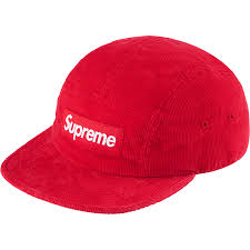 CORDUROY  CAMP CAP| Red | SUPREME