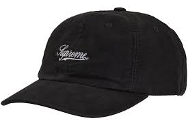 Lightweight  Moleskin 6 panel  |  Black  | Supreme