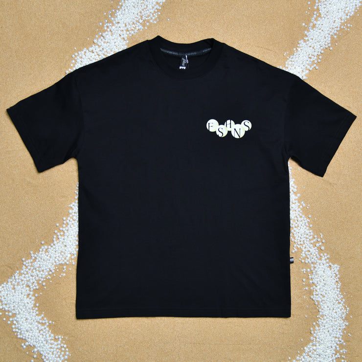 FSHNS Med Logo OVERSIZE tee | Black, Beige  | Ocean Pearl