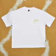 FSHNS Med Logo OVERSIZE tee |White, Beige  | Ocean Pearl