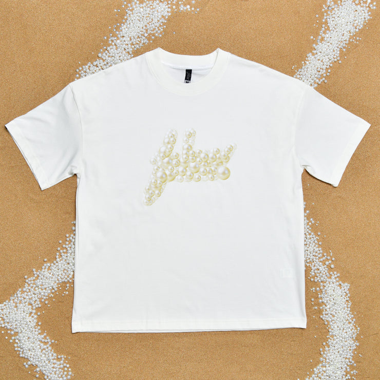 FSHNS Big Logo OVERSIZE tee | Vanilla , Beige  | Ocean Pearl