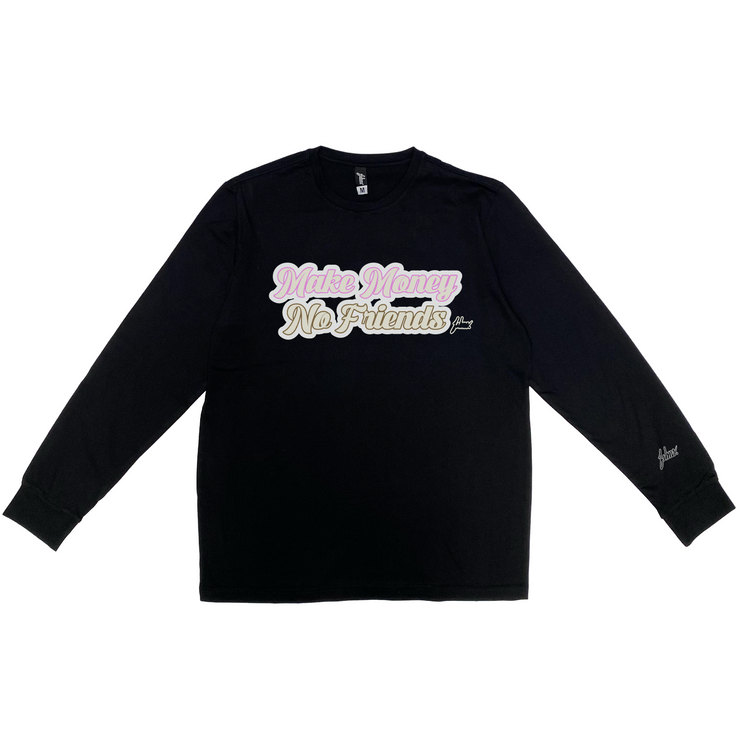 Big Cash Long sleeve | Black | Lilac , Beige design