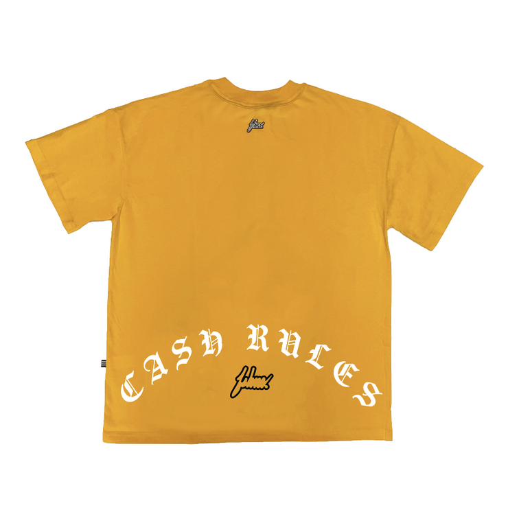 Cash Rules Oversize | Yellow  | White