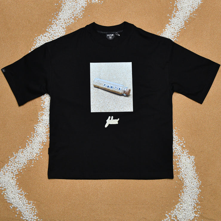 FSHNS Box Boxy Tee | Black , Beige Sand |Ocean Pearl