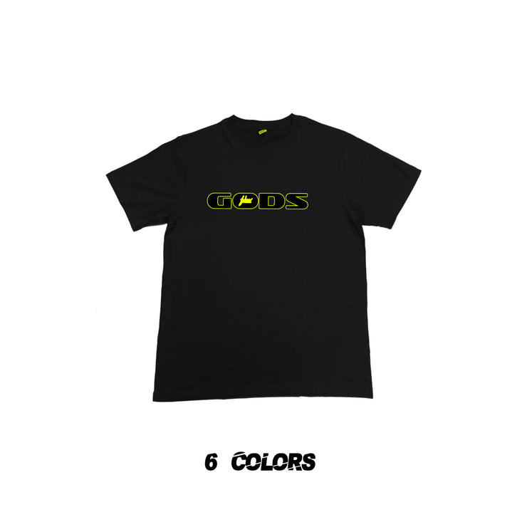 GODS LOGO | GODS | Black Tshirt | Multicolor