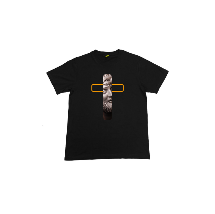 JESUS CROSS | GODS | Black Tshirt | Multicolor