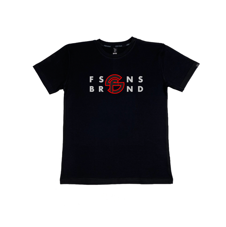 CORP LOGO TEE| BLACK, WHITE & RED | FS CORP
