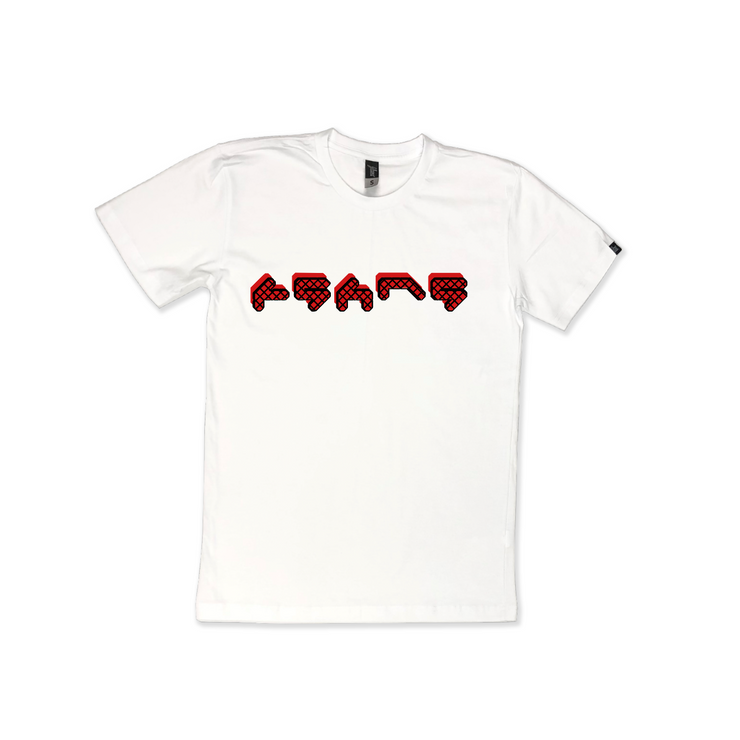 Grill Emblem Tee | White Red Black