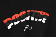 POSITIVE WAVE TEE| BLACK  & RED, WHITE, | POSITIVE 22