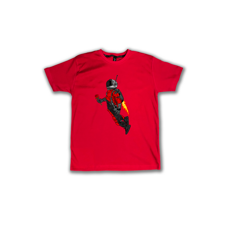 Big Astro Ring Pima Tee | Red | ASTRO SPACE (The Lover)