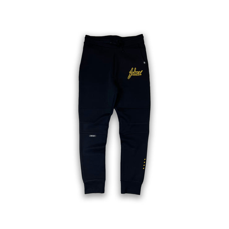 Big Logo Premium Sweat Pant | Black & Dark Yellow