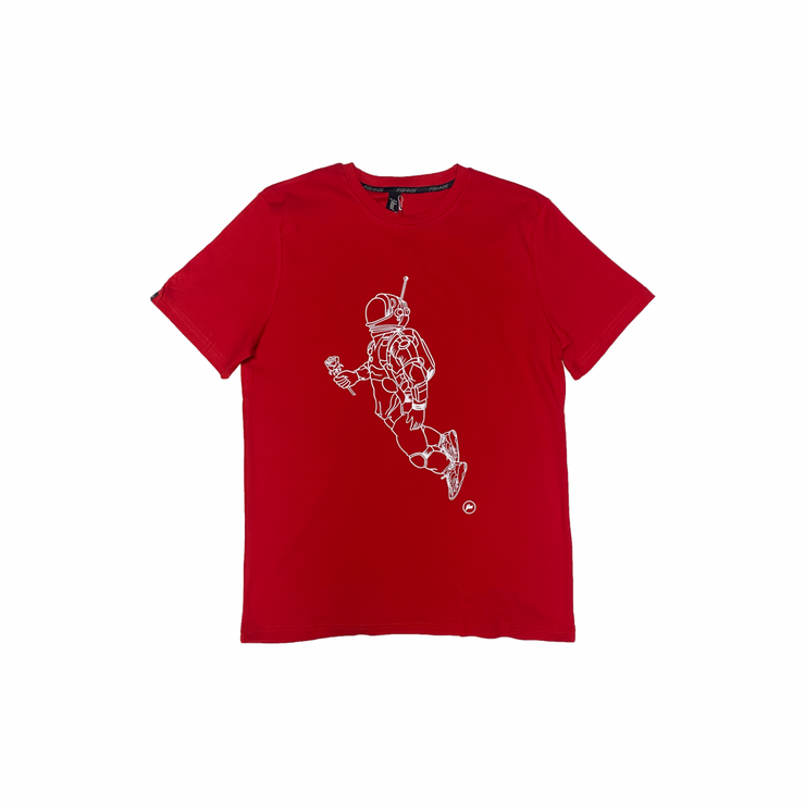 ASTRO OUTLINE  TEE | RED   | WHITE DESIGN | FLORAL PARADISE