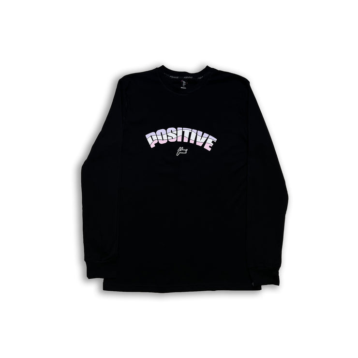 POSITIVE WAVE LONG SLEEVE | BLACK & PINK,LILAC,WHITE | POSITIVE 22